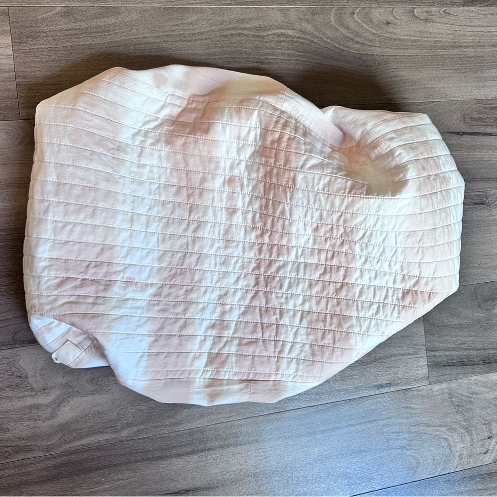 Diaper pad cover in blush, like new